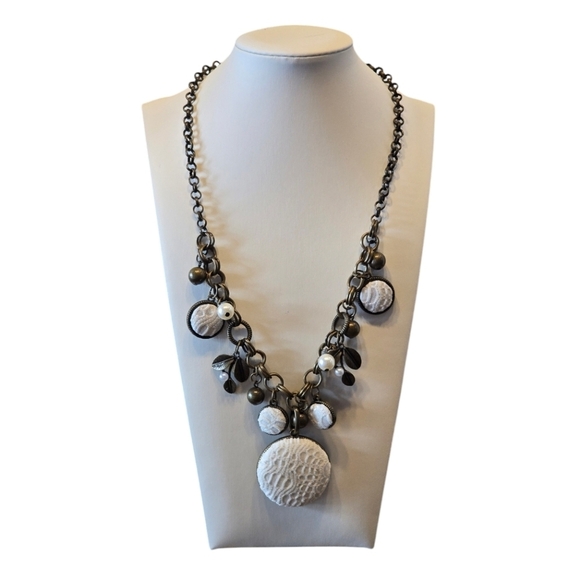 Boho Inspired Dark Goldtone Pendant  Necklaces Earrings 3 Piece Bundle - Picture 4 of 10